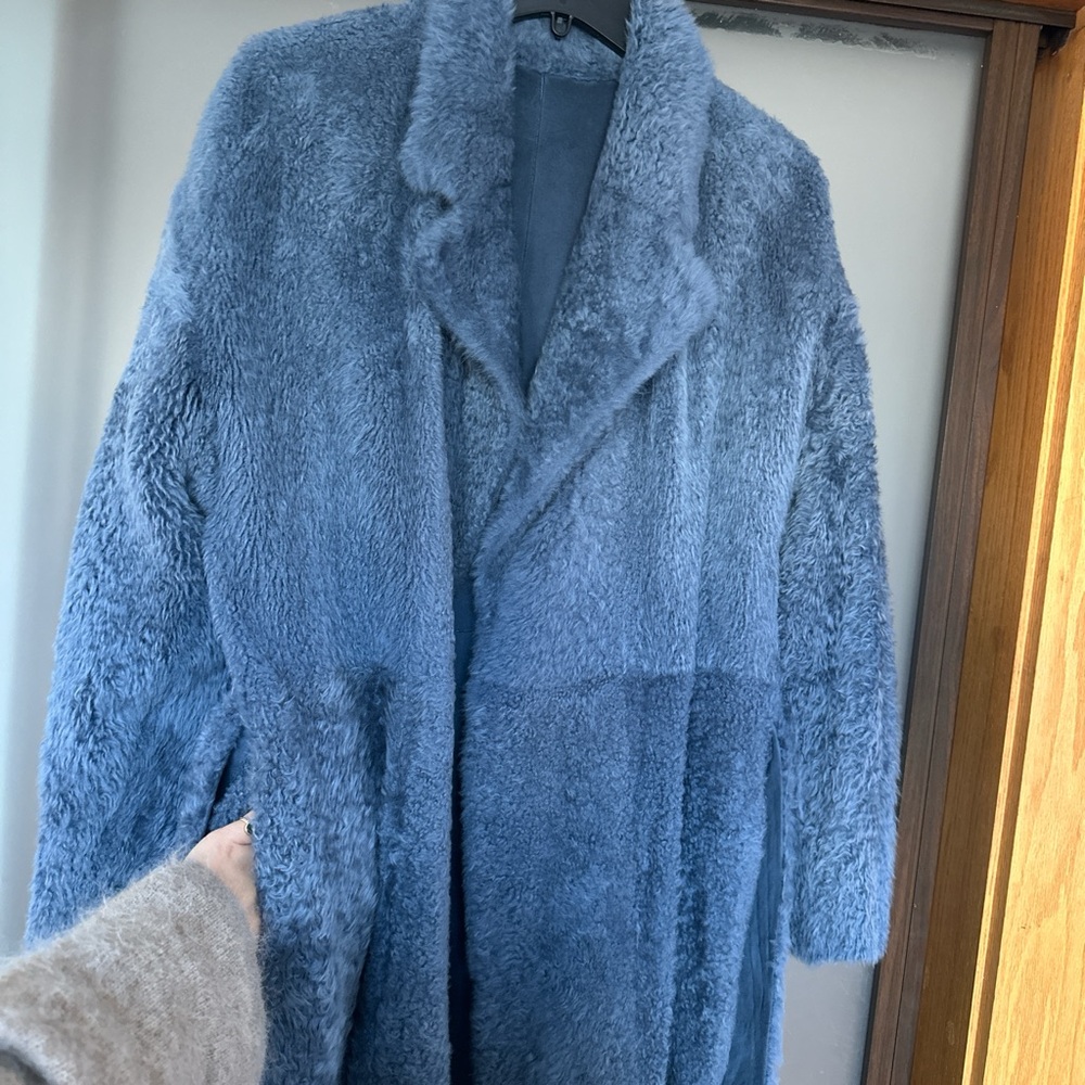Theory Genuine Shearling Robe Coat - Sold on eBay - Picture 4 of 10